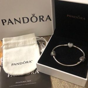 Pandora Bracelet with 2 charms
